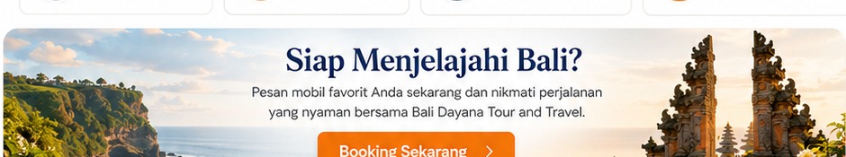 Bali travel scenery for your rental car journey